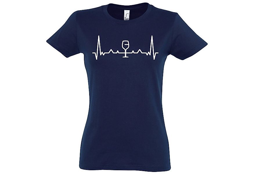 Youth Designz T-Shirt Heartbeat Wein Damen Shirt mit trendigem Frontprint günstig online kaufen