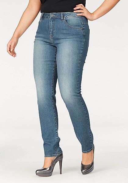 Arizona Slim-fit-Jeans "Curve-Collection" hohe Leibhöhe, Five-Pocket-Design günstig online kaufen