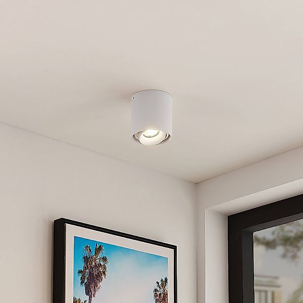 Arcchio Downlight Walza, weiß, Metall, Ø 9 cm, GU10 günstig online kaufen
