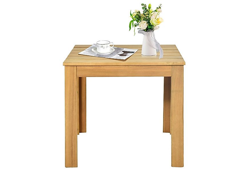 KOMFOTTEU Gartentisch, Beistelltisch Couchtisch Holztisch, aus Akazienholz günstig online kaufen