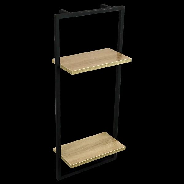 holz4home® Wandregal MDF Sonoma mit Metallrahmen günstig online kaufen
