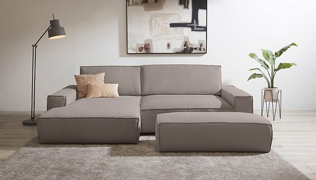 Home affaire Polsterecke »NEU: SHERWOOD XXL tief, L-Form mit Schlaffunktion günstig online kaufen