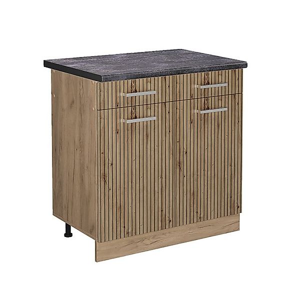 Vicco Unterschrank R-Line, Artisan-Eiche/Goldkraft Eiche, 80 cm, AP Anthraz günstig online kaufen