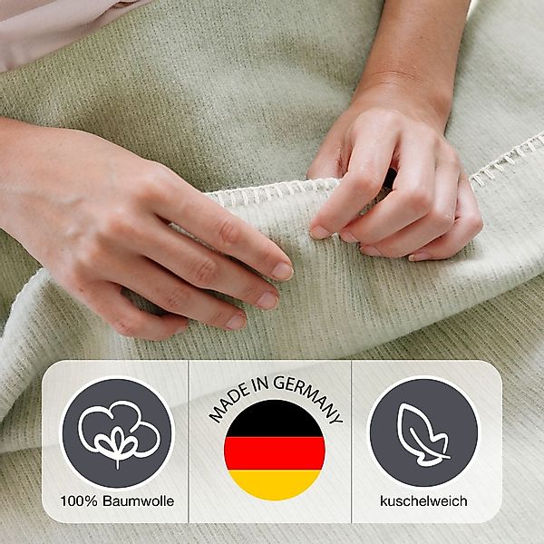 IBENA Wohndecke »Wohndecke Lausanne«, in schlichtem Melange-Look günstig online kaufen