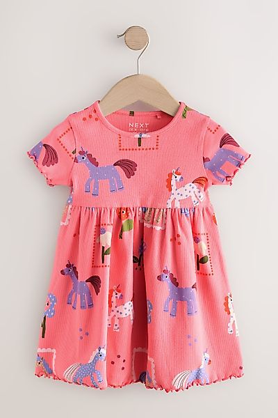 Next Jerseykleid Kurzärmeliges Jersey-Sommerkleid (1-tlg) günstig online kaufen