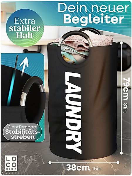 Loco Bird Wäschekorb Faltbarer 95L Kapazität günstig online kaufen