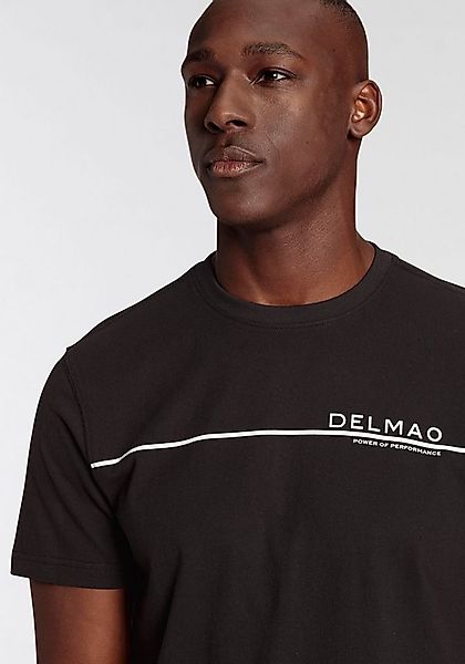 DELMAO T-Shirt Kurzarm, mit coolem Print, Rundhalsausschnitt, aus 100% Baum günstig online kaufen