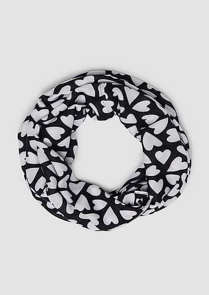 s.Oliver Loop Snood, Floraler Loop-Schal aus Viskose mit Artwork-Details günstig online kaufen