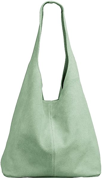 Caspar Schultertasche große Damen Wildleder Tasche Hobo Bag - CLASSIC LINE günstig online kaufen