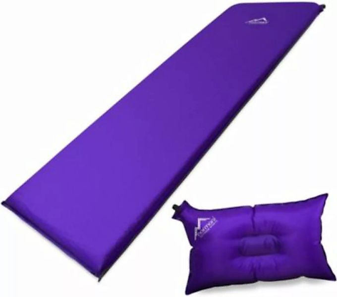 normani® Selbstaufblasbare Luftmatratze und Luftkissen Isomatten violett günstig online kaufen