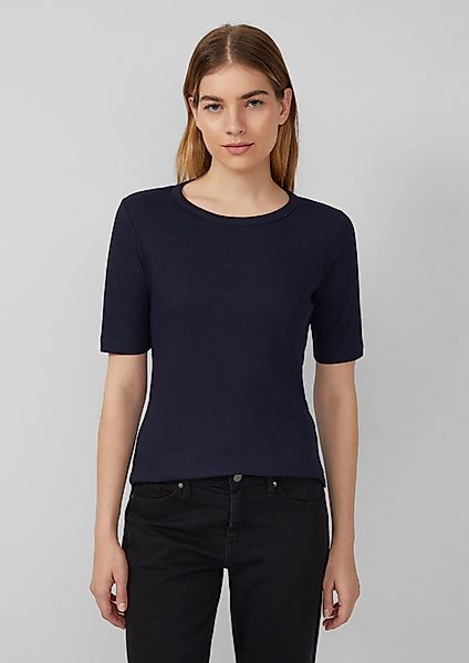 s.Oliver Kurzarmshirt Ripp-Shirt im Slim Fit günstig online kaufen