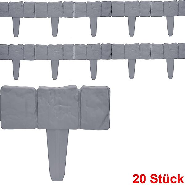 Beeteinfassung 2er-Set Granitoptik 5m günstig online kaufen
