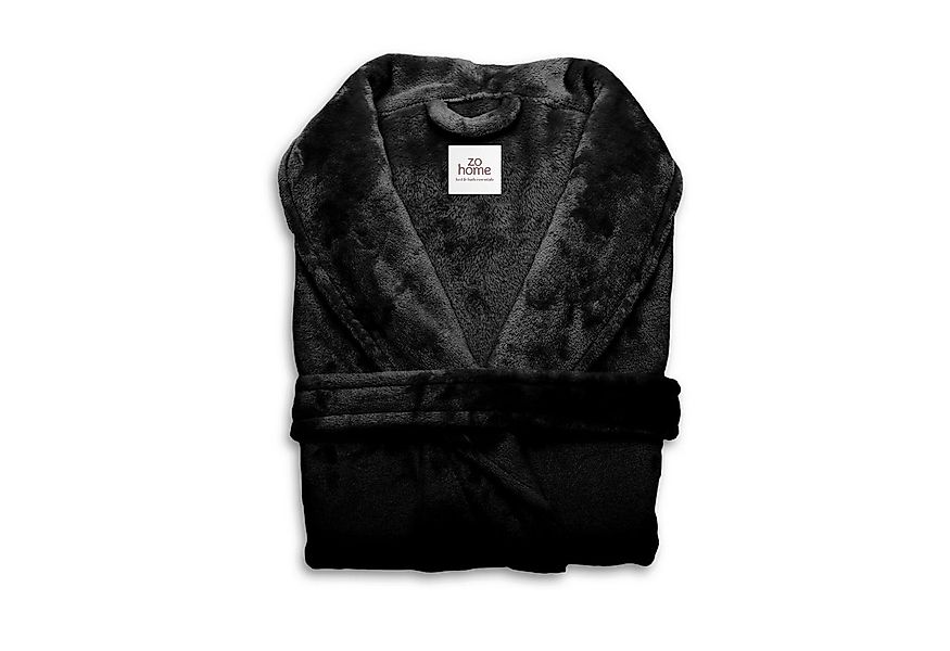 ZO HOME Bademantel Cara Bademantel Lang M Deep Black Bademantel M Deep-Blac günstig online kaufen