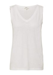 s.Oliver Muscleshirt T-Shirt Top mit Flammgarnstruktur günstig online kaufen