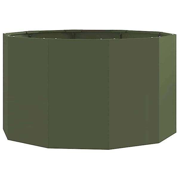 vidaXL Pflanzkübel Olive Grün 90 x 90 x 50 cm Stahl 883755 günstig online kaufen