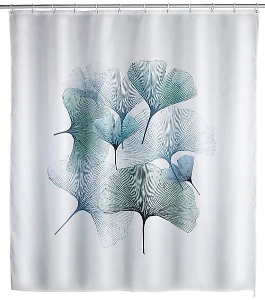 WENKO Duschvorhang "Ginko", Höhe 200 cm, Textil (Polyester) günstig online kaufen