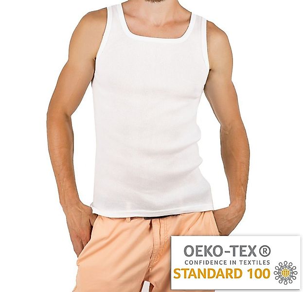 STTS Unterhemd 3-er Pack Herrenunterhemden Weiß Feinripp 100% Baumwolle Top günstig online kaufen