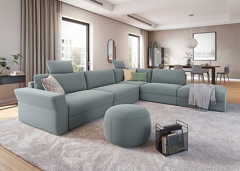 sit&more Ecksofa "Cadabra L-Form", Breite 356 cm, mit Sitztiefenverstellung günstig online kaufen