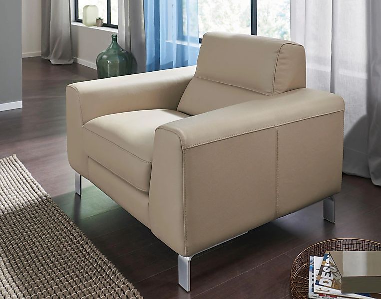 CALIA ITALIA Sessel »Simon Loungesessel, Designsessel, sehr bequem«, in zwe günstig online kaufen