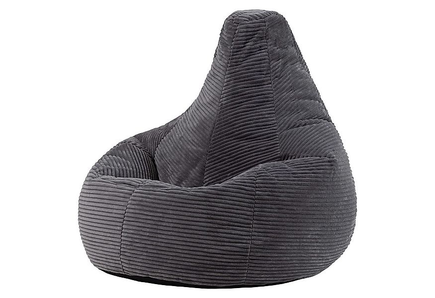 icon Sitzsack Sessel mit Rückenlehne aus Cord „Dalton“, Sitzsack XXL, Gamin günstig online kaufen
