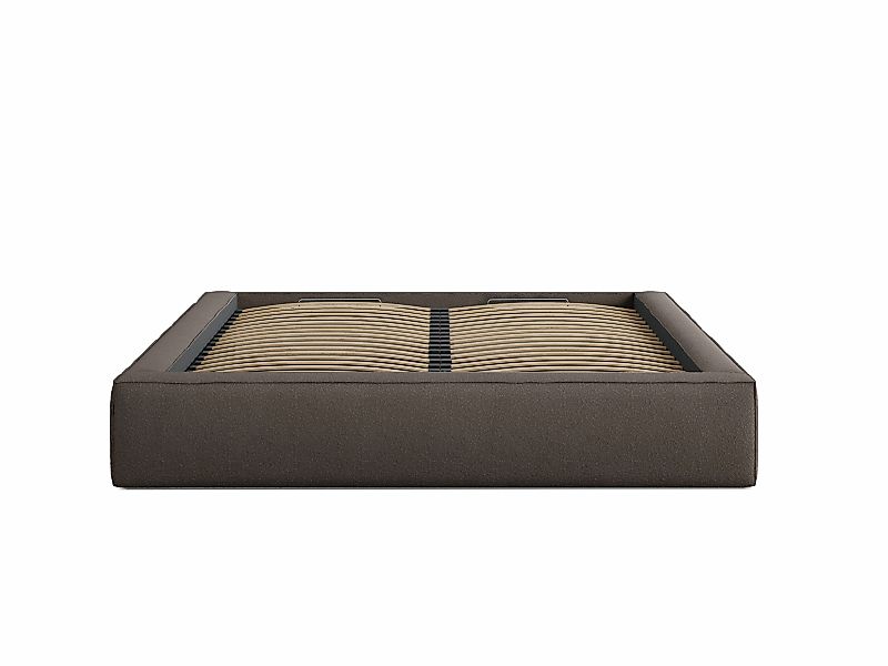 Micadoni | Bettgestell mit Stauraum Simon 200x200 Bouclé günstig online kaufen