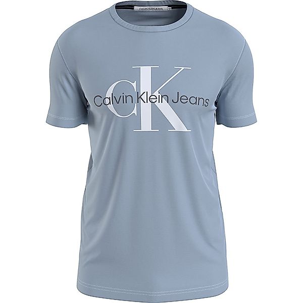 Calvin Klein Jeans Seasonal Monogram Kurzärmeliges T-shirt L Bayshore Blue günstig online kaufen