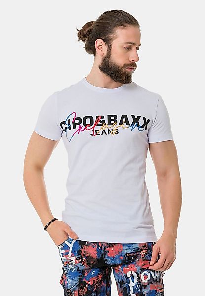 Cipo & Baxx T-Shirt "T-Shirt", mit Rundhalsausschnitt günstig online kaufen