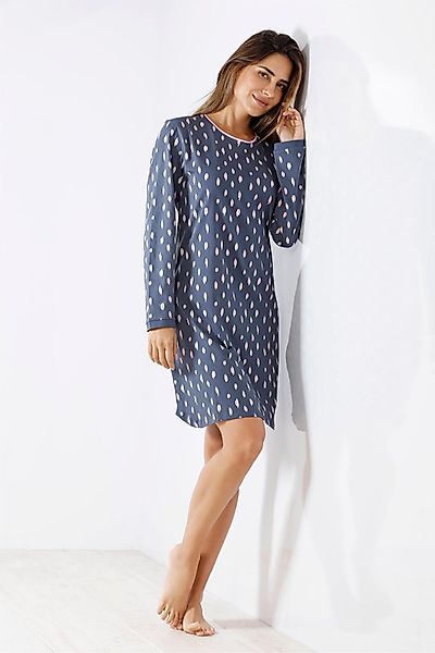 Hajo Sleepshirt Damen Sleepshirt mit Bündchen günstig online kaufen