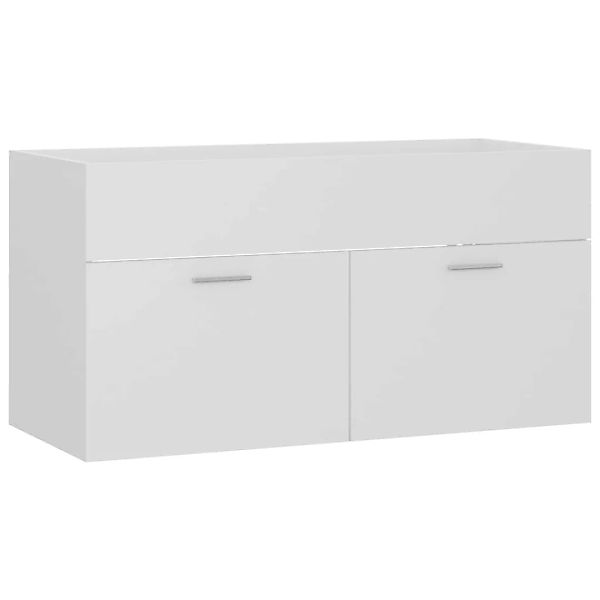 Waschbeckenunterschrank Weiß 90x38,5x46 Cm Spanplatte günstig online kaufen