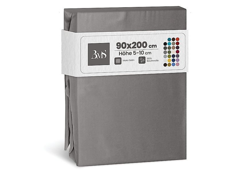 BETTWAESCHE-MIT-STIL Spannbettlaken Mako Satin Spannbettlaken, Topper 5-10 günstig online kaufen