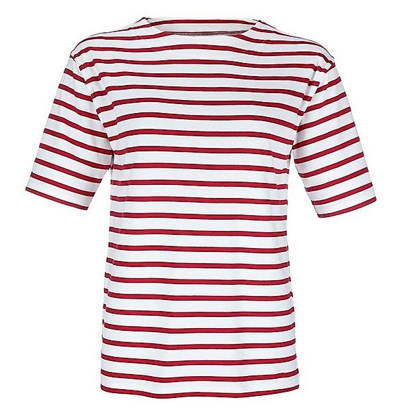 modAS Kurzarmshirt Bretonisches Damen-T-Shirt Ringelshirt U-Boot Ausschnitt günstig online kaufen