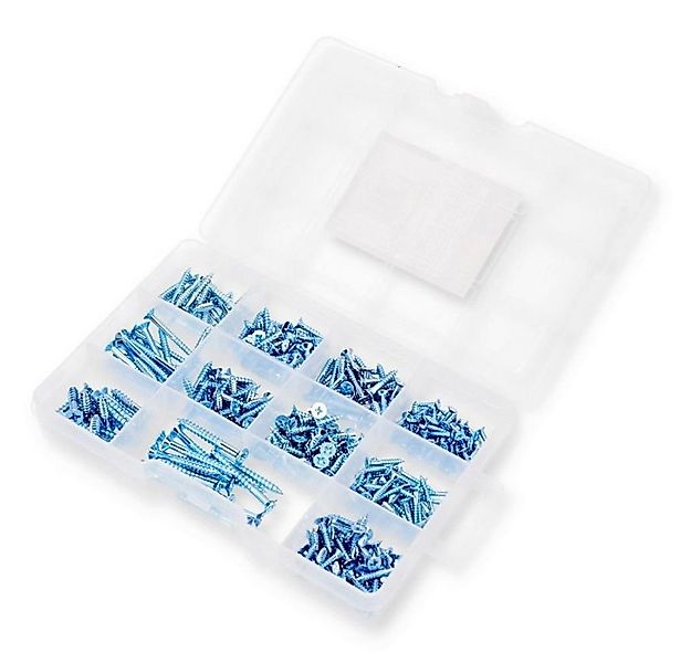 GarPet Schrauben-Set Spanplatten Holz Schrauben Set Sortiment 390 tlg Telle günstig online kaufen