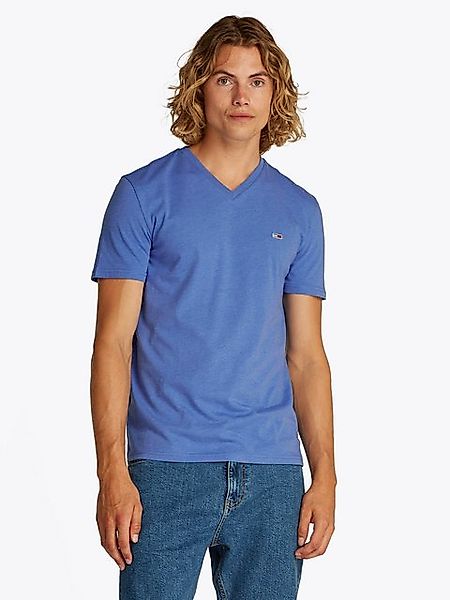 Tommy Jeans T-Shirt TJM XSLIM JASPE VNECK TEE EXT in Melange-Optik günstig online kaufen