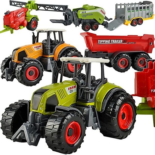 KRUZZEL Spielzeug-Traktor XXL Traktor Set landwirtschaftlicher günstig online kaufen