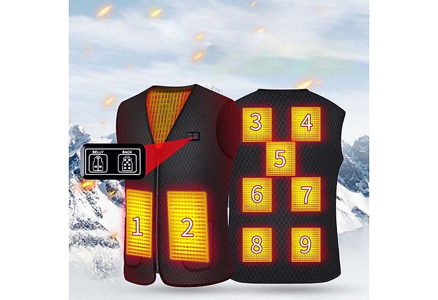 trends for living Funktionsweste Beheizbare Weste 9 Heizzonen 3 Einstellbar günstig online kaufen