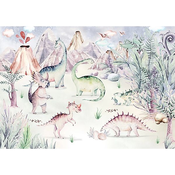 Komar Vliesfototapete Dino Playground 400 cm x 280 cm günstig online kaufen
