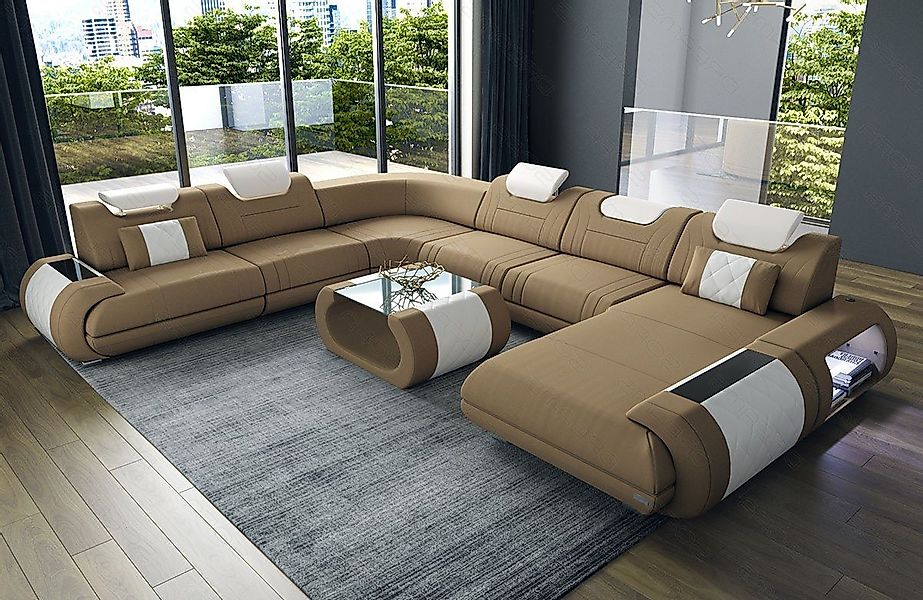 Sofa Dreams Wohnlandschaft Polsterstoff Stoff Sofa Rimini XXL M Mikrofaser günstig online kaufen