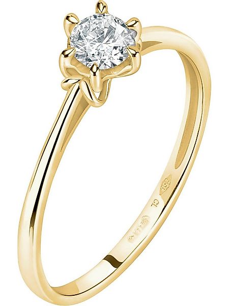CHRIST Diamantring CHRIST Damen-Damenring 585er Gelbgold 1 Diamant günstig online kaufen