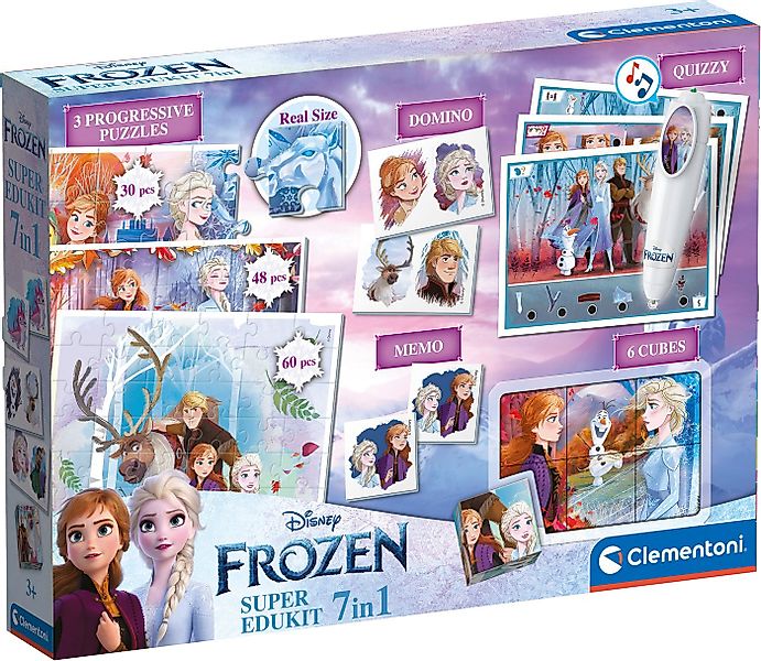 Clementoni® Puzzle Super-Edukit 7in1, Frozen 2, 138 Puzzleteile, Made in Eu günstig online kaufen
