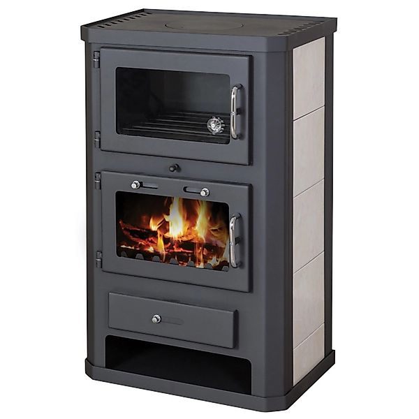 Victoria Kaminofen Comfort KF mit Backfach mit 10 kW günstig online kaufen