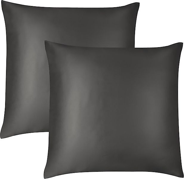 Aspero Kissenbezüge 2x Seiden Kissenbezüge 80x80 cm Enna, Haut- und haarsch günstig online kaufen