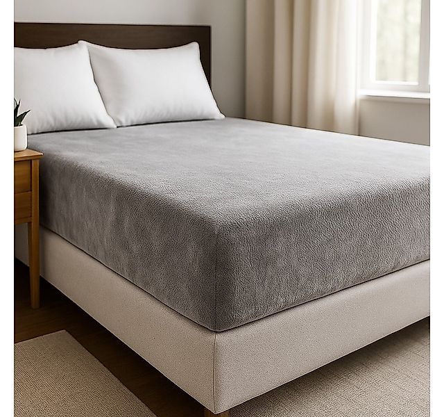 COFI 1453 Spannbettlaken Plüsch, mit Rundumgummizug - Cashmere Touch, 180 g günstig online kaufen