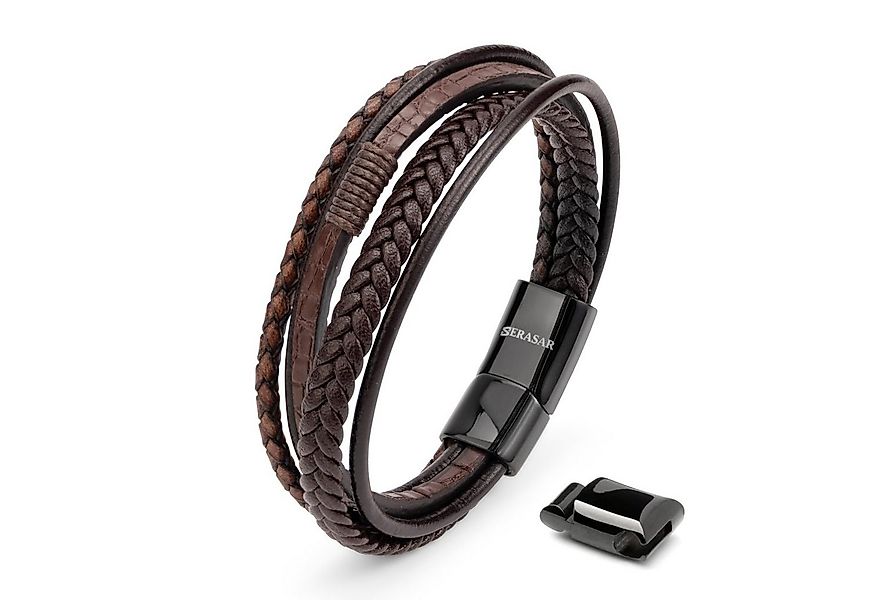SERASAR Armband Premium-Lederarmband für Herren [Wild] (Classic, elegant, c günstig online kaufen