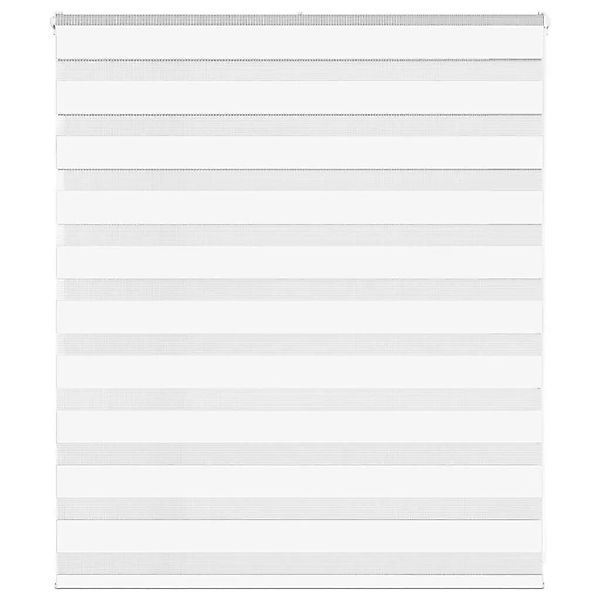 vidaXL Doppelrollo Weiß 125x100 cm Stoffbreite 120,9 cm Polyester 4014734 günstig online kaufen