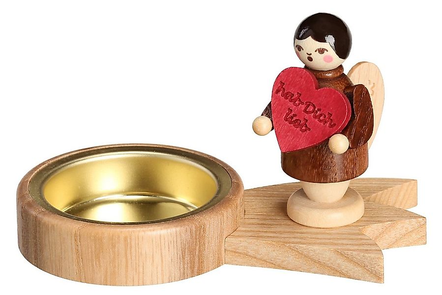 Volkskunstwerkstatt Unger Teelichthalter Teelichthalter Engel Sternschnuppe günstig online kaufen