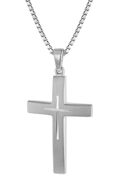 trendor Kette mit Anhänger Silber Kreuz günstig online kaufen