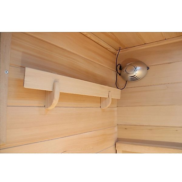 Dewello Infrarotkabine sauna Hamlin 130cm x 105cm 2 Personen Keramik & Karb günstig online kaufen