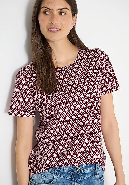 Cecil T-Shirt mit Minimal Muster günstig online kaufen