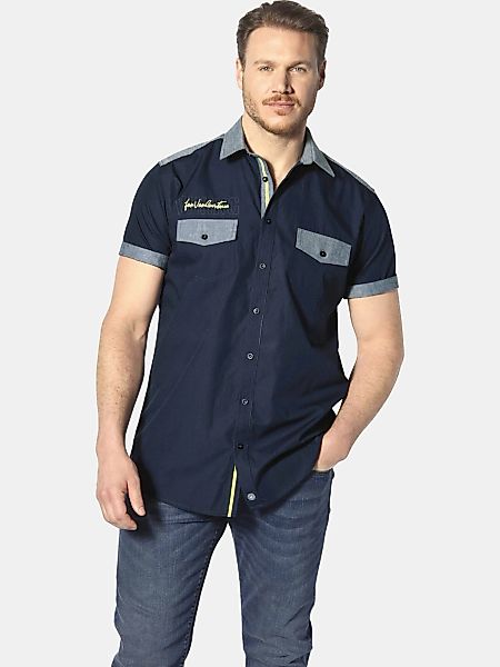 Jan Vanderstorm Kurzarmhemd "Kurzarmhemd HERKKO" 1 Stk. günstig online kaufen