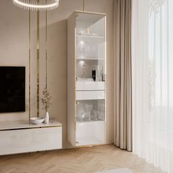 Lookway Glasvitrine AURORA mit LED-Beleuchtung Breite: günstig online kaufen